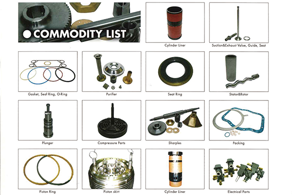 Sales of marine engine parts and various marine equipment
